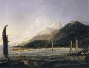 unknow artist A View of Matavai Bay,Tahiti oil painting reproduction